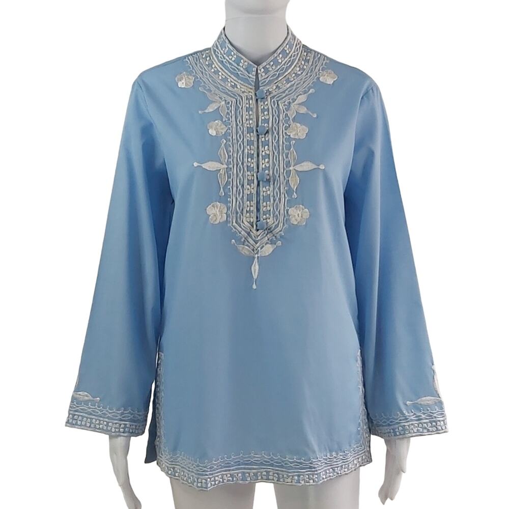 Vintage Bohemian Embroidered Tunic Size Small